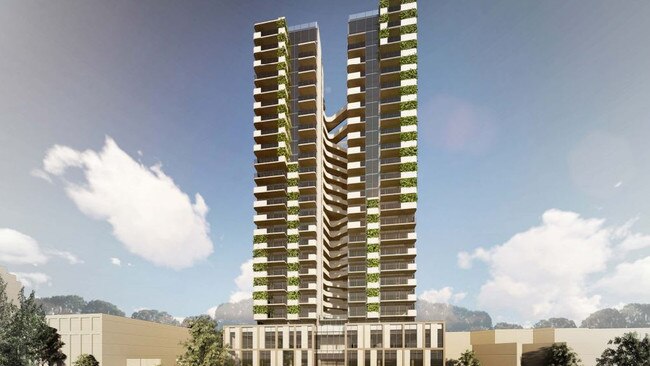 The design for the tower at 31-35 Prospect St, Box Hill.