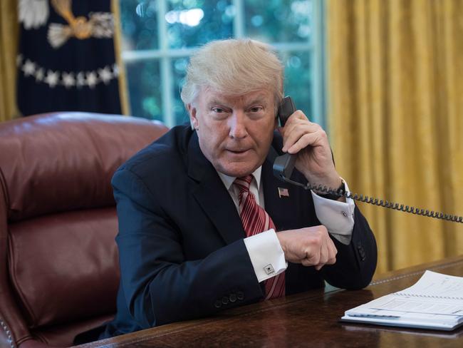 US President Donald Trump is calling Malcolm Turnbull tomorrow. Picture: AFP