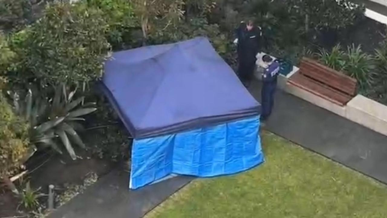 Two bodies were located in Burwood on Monday.