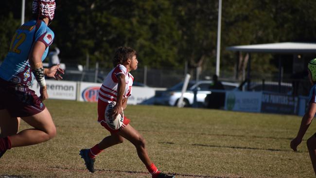 Renouf Shield action: Keebra Park v Palm Beach Currumbin.