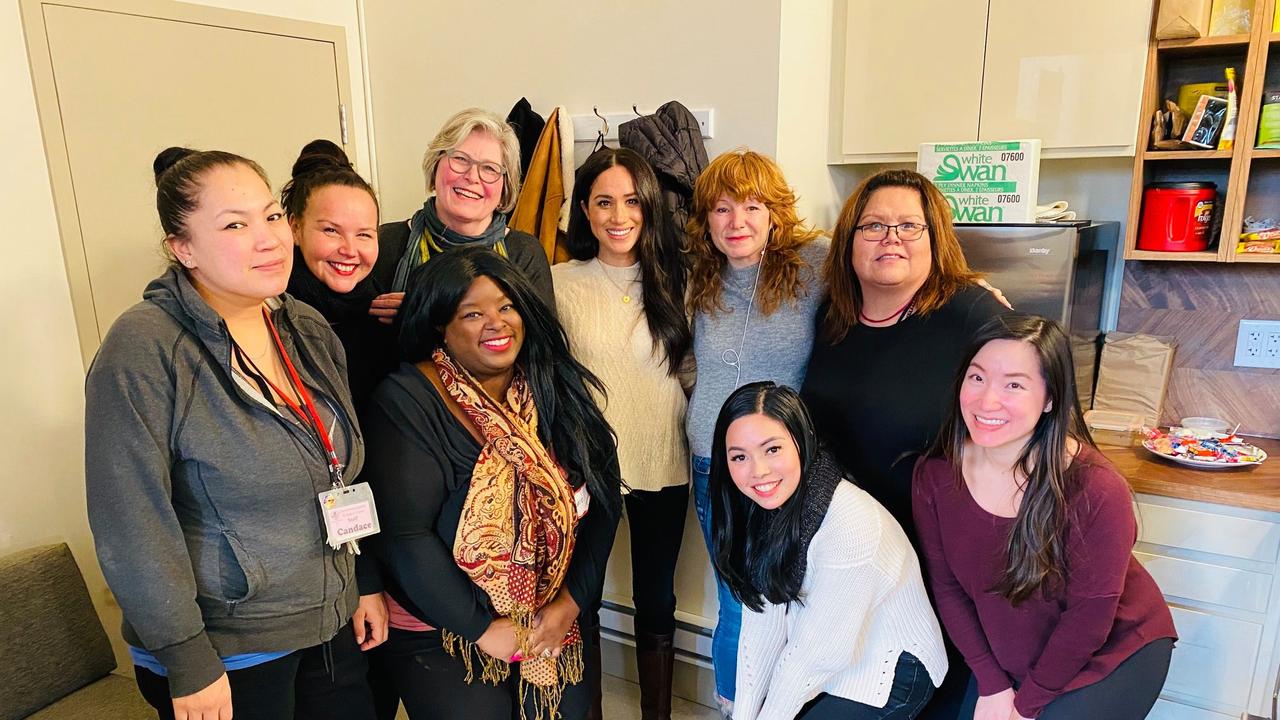 Meghan Markle at the Downtown Eastside Women's Centre in Vancouver. Picture: Facebook