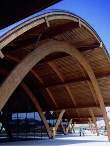 The building features a wooden roof shaped as an arch. Picture: supplied