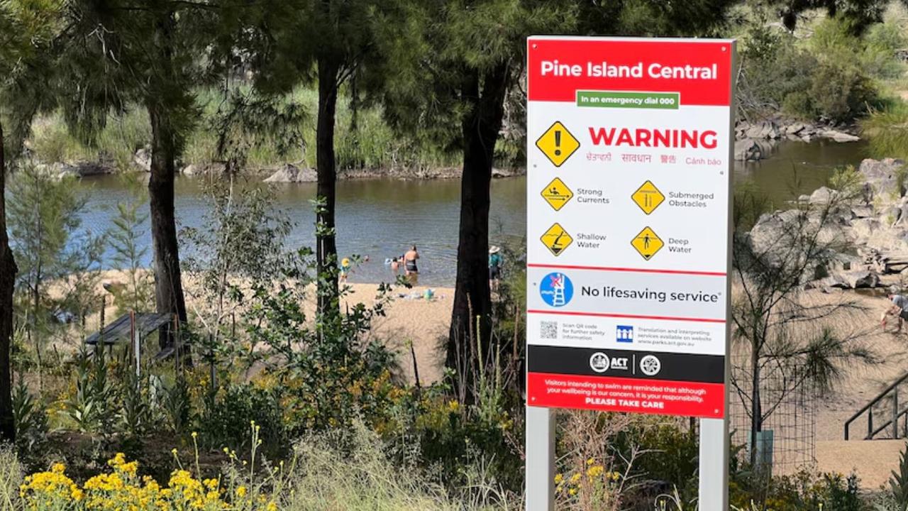 Residents have been urged to learn the unique risks posed by the ACT’s natural waterways before taking a dip. Picture: ABC