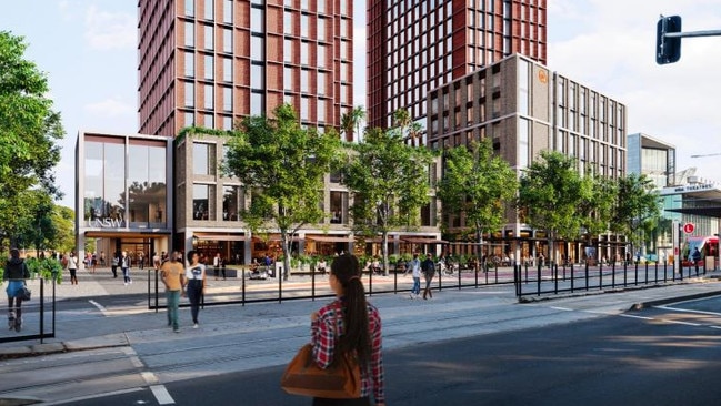 Photomontage of the UNSW proposal at 215B Anzac Pde, Kensington.