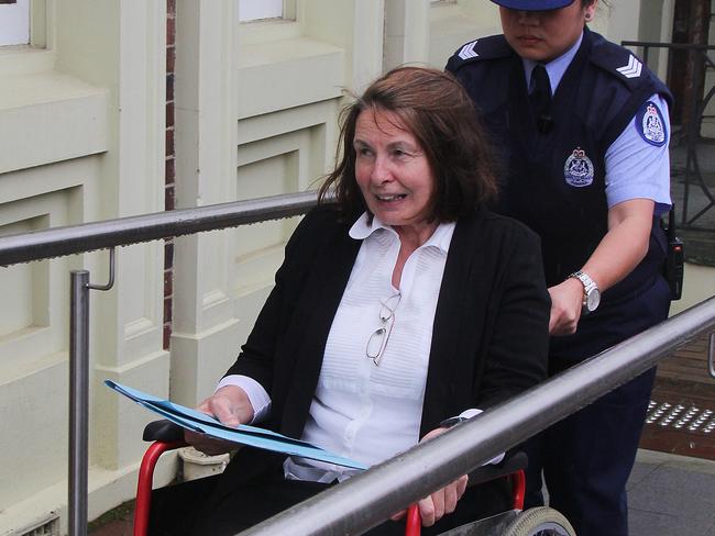 Sue Neill-Fraser arriving at the Launceston Supreme Court for a hearing in 2018. Picture: BRUCE MOUNSTER