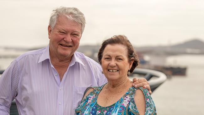 Re-elected Flynn MP Ken O'Dowd and partner Shirley Watts. Picture: Steve Vitt