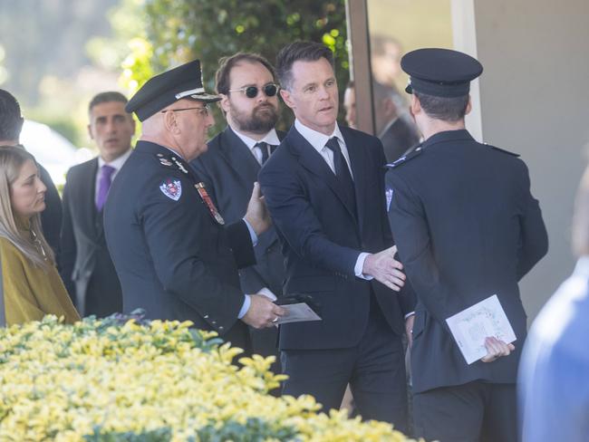 Premier Chris Minns at the funeral. Picture: Jeremy Piper