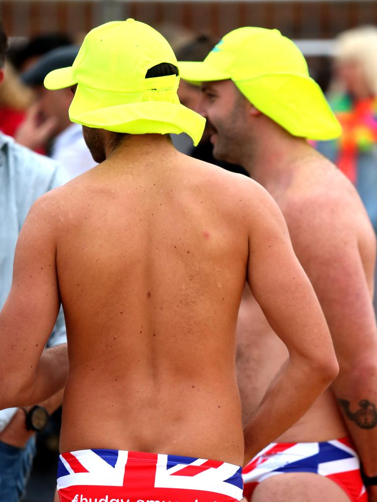 ROYAL TOUR - Visit to BONDI. People start to gather at Bondi beach ahead of the visit by The Duke and Duchess of Sussex, Prince Harry and his wife Meghan. Picture: Nathan Edwards