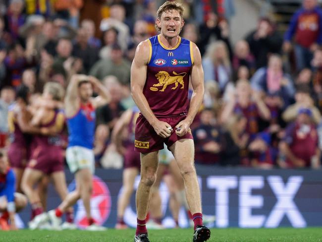 Harris Andrews has been ruled out of Saturday’s QClash. Picture: Russell Freeman/AFL Photos via Getty Images