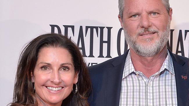 Becki and Jerry Falwell Jr. Picture: Getty Images