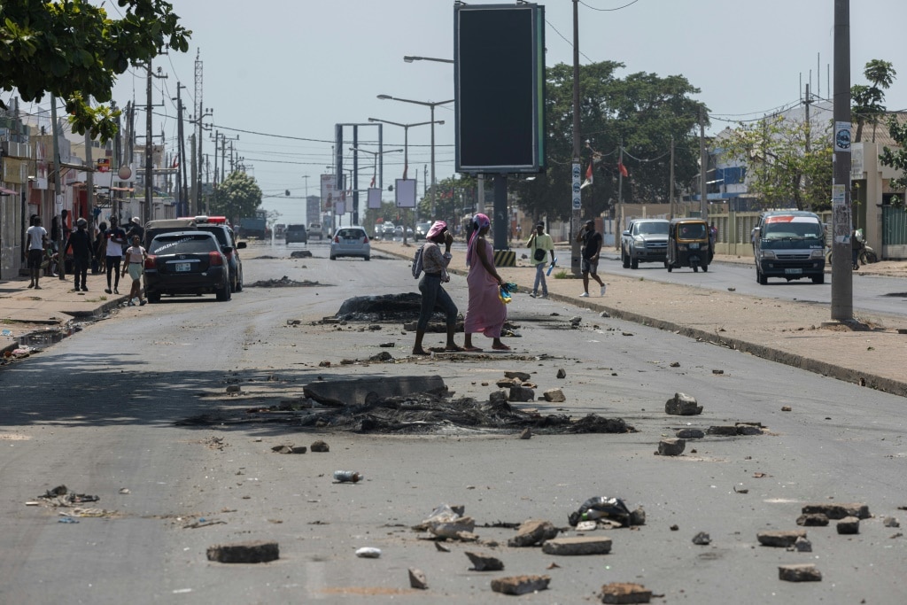 Mozambique's capital Maputo awoke to wreckage after protests against disputed elections