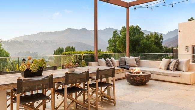 The Malibu home sold by the Hemsworths has views across the Santa Monica Mountains. Picture: Alexis Adams