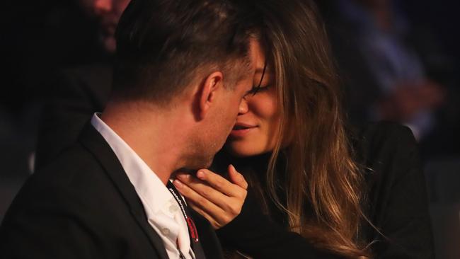 In a rare outing in 2017, the pair were seen ringside at the Principality Stadium in Cardiff, Wales. Picture: Richard Heathcote/Getty Images