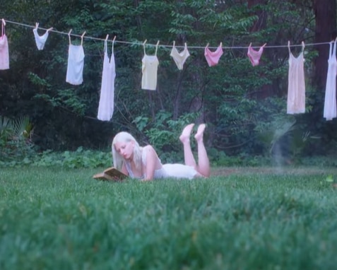 A still from the music video for Moody. Picture: YouTube