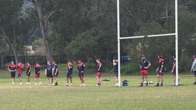 Erina players at a training session despite forgetting across five grades.