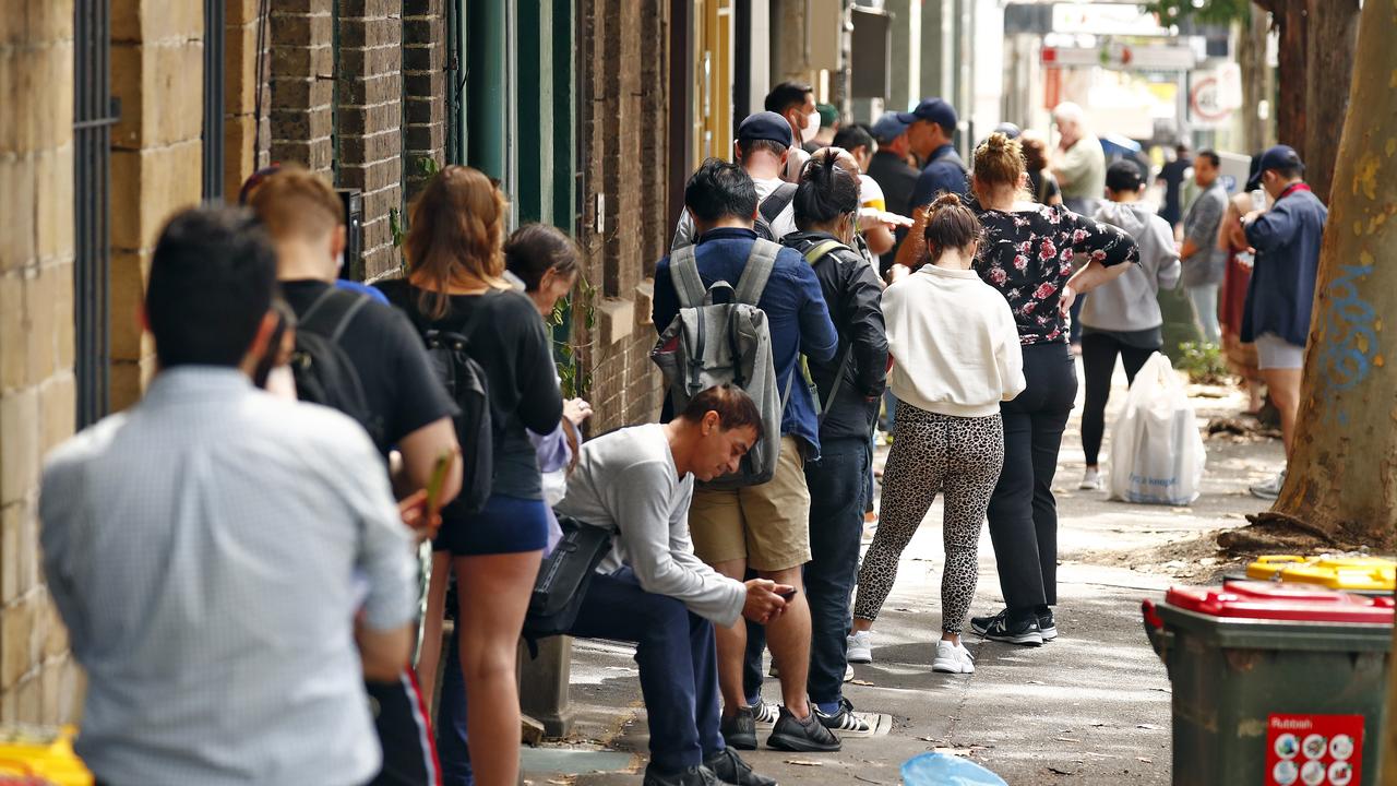 March saw huge queues outside Centrelink which is in danger of being repeated. Picture: Sam Rutty.