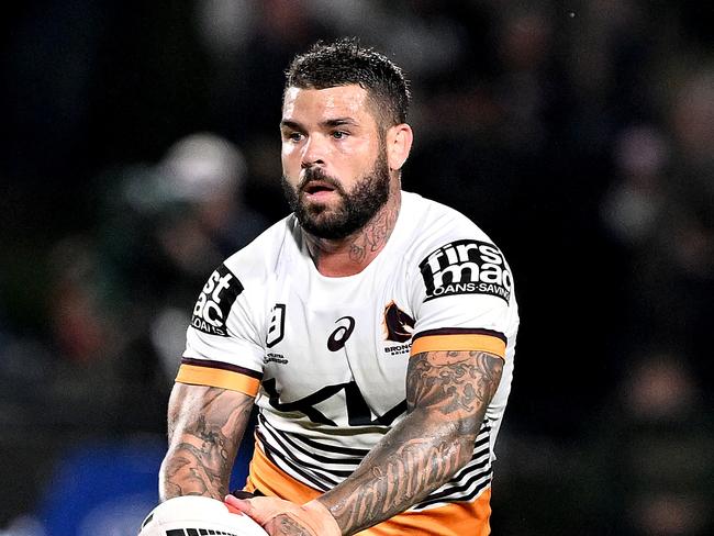 SUNSHINE COAST, AUSTRALIA - JULY 21: Adam Reynolds of the Broncos in action during the round 21 NRL match between South Sydney Rabbitohs and Brisbane Broncos at Sunshine Coast Stadium on July 21, 2023 in Sunshine Coast, Australia. (Photo by Bradley Kanaris/Getty Images)