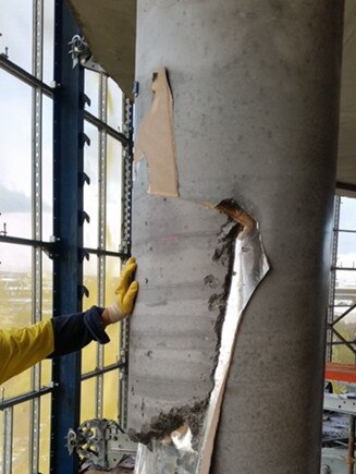 Details of construction defects in