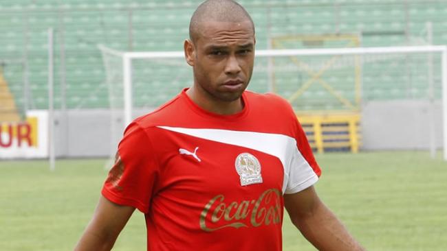 Former Adelaide United striker Cristiano dos Santos training for Honduran club CD Olimpia in 2012.