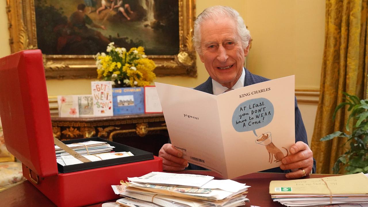 The King is doing his darnedest to stay visible. Picture: Jonathan Brady – Pool/Getty Images