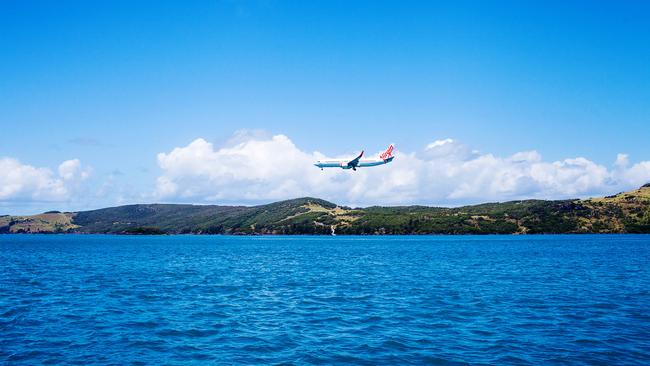 The airspace above Hamilton Island will be uncontrolled for at least two months after a fire damaged part of the airport. Picture: File