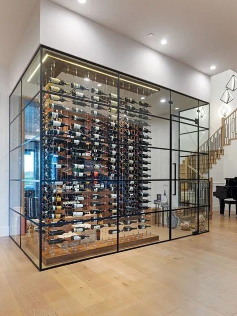 The high glass wine cellar. Picture: Realtor.com