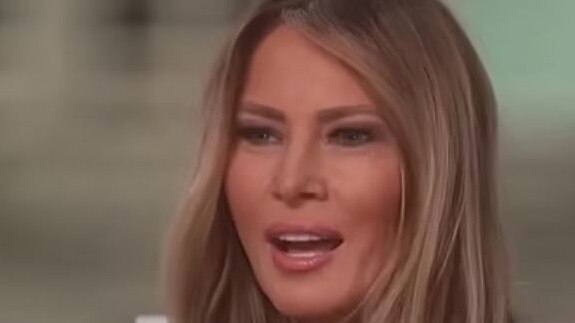 Melania Trump has taken a swipe at the Obamas over a "challenging" transition to the White House in 2017. Picture: Supplied