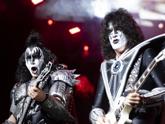 KISS play the first of two nights at Sydney’s Qudos Bank Arena. Picture: Monique Harmer