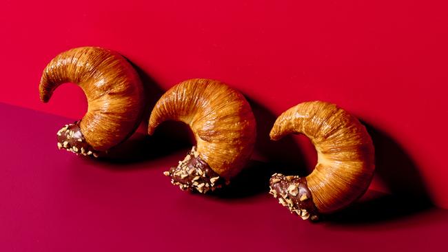 Dröm’s moon shaped croissants have grown a cult following at the Bayswater cafe. Picture: Eugene Hyland