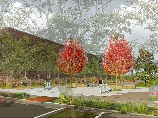 Artist's impression of Haberfield Gardens to be built along WestConnex corridor.
