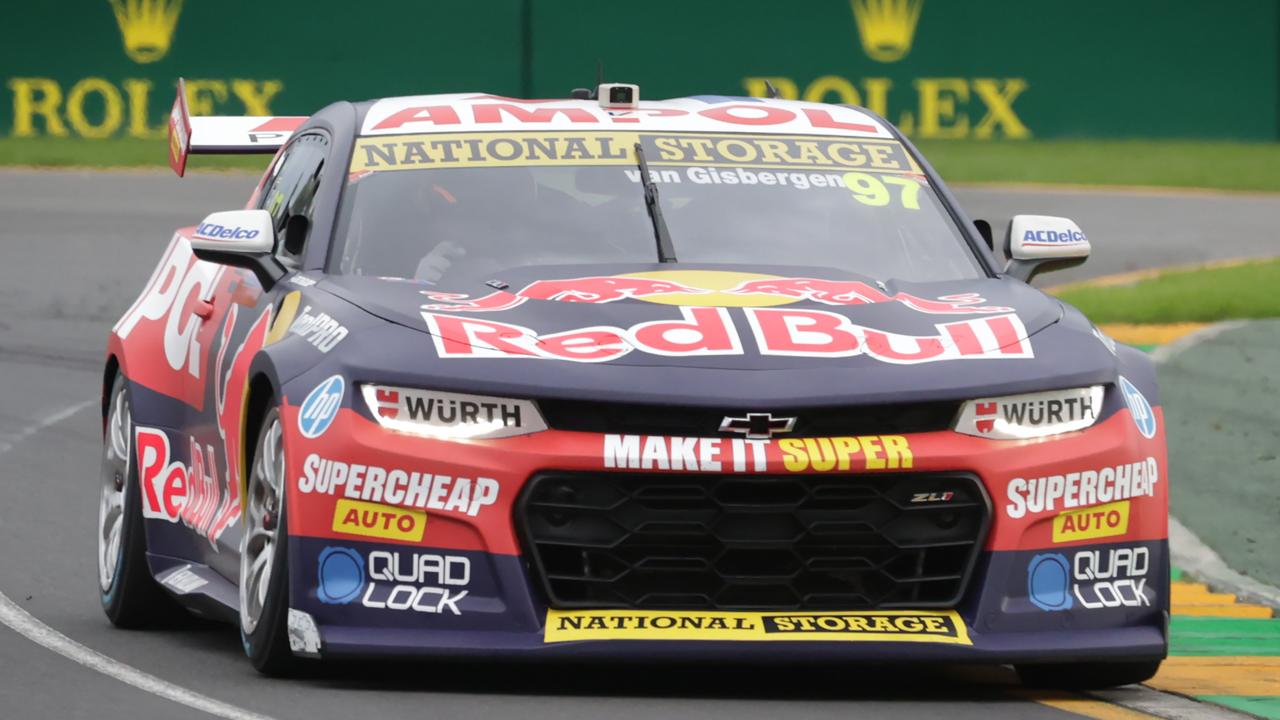 Shane van Gisbergen snatched victory in the dying moments. Picture: David Caird