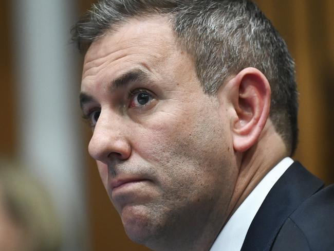 CANBERRA, Australia, NewsWire Photos. June 17, 2024: Federal Treasurer Jim Chalmers joins Prime Minister Albanese and Chinese Premier Li Qiang for a during a signing ceremony at Parliament House in Canberra. Picture: NewsWire / Martin Ollman