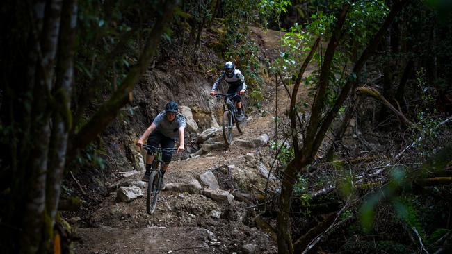 ESCAPE: JUNE 3, Tasmania The Maydena Bike Park is a gravity-focused mountain bike park in Tasmania's™s Derwent Valley. Picture: Rob Burnett