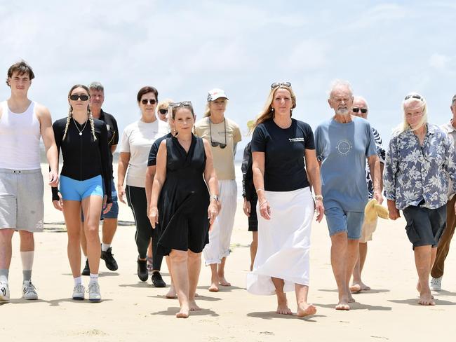 The Beach Matters group disappointment regarding the beach height limit and several people saying Joe and Rosanna Natoli told them they would oppose height limit relaxation along the foreshore. Picture: Patrick Woods.