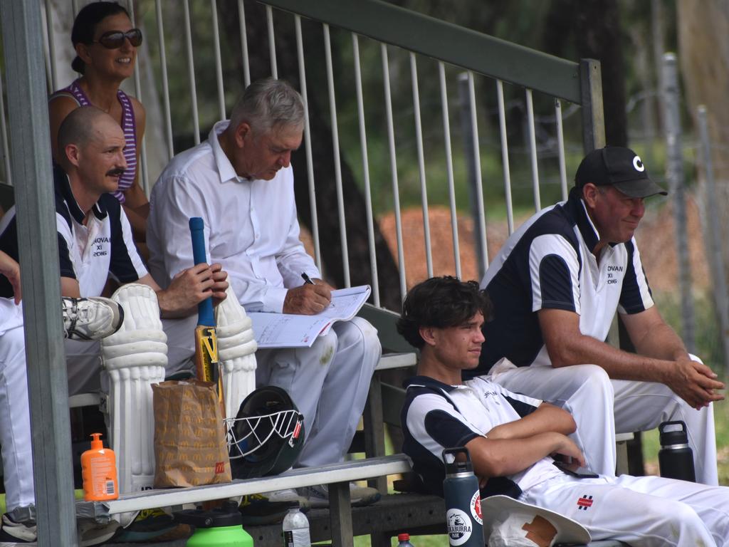 Rolleston Roosters versus Donovan’s XI at Rockhampton Cricket’s Country Carnival on January 25, 2025.