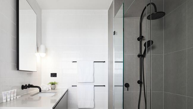 The sleek bathrooms.