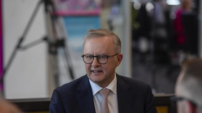 Prime Minister Anthony Albanese has said the government “will always work” with the aged care workforce following the decision. Picture: NCA NewsWire / RoyVphotography