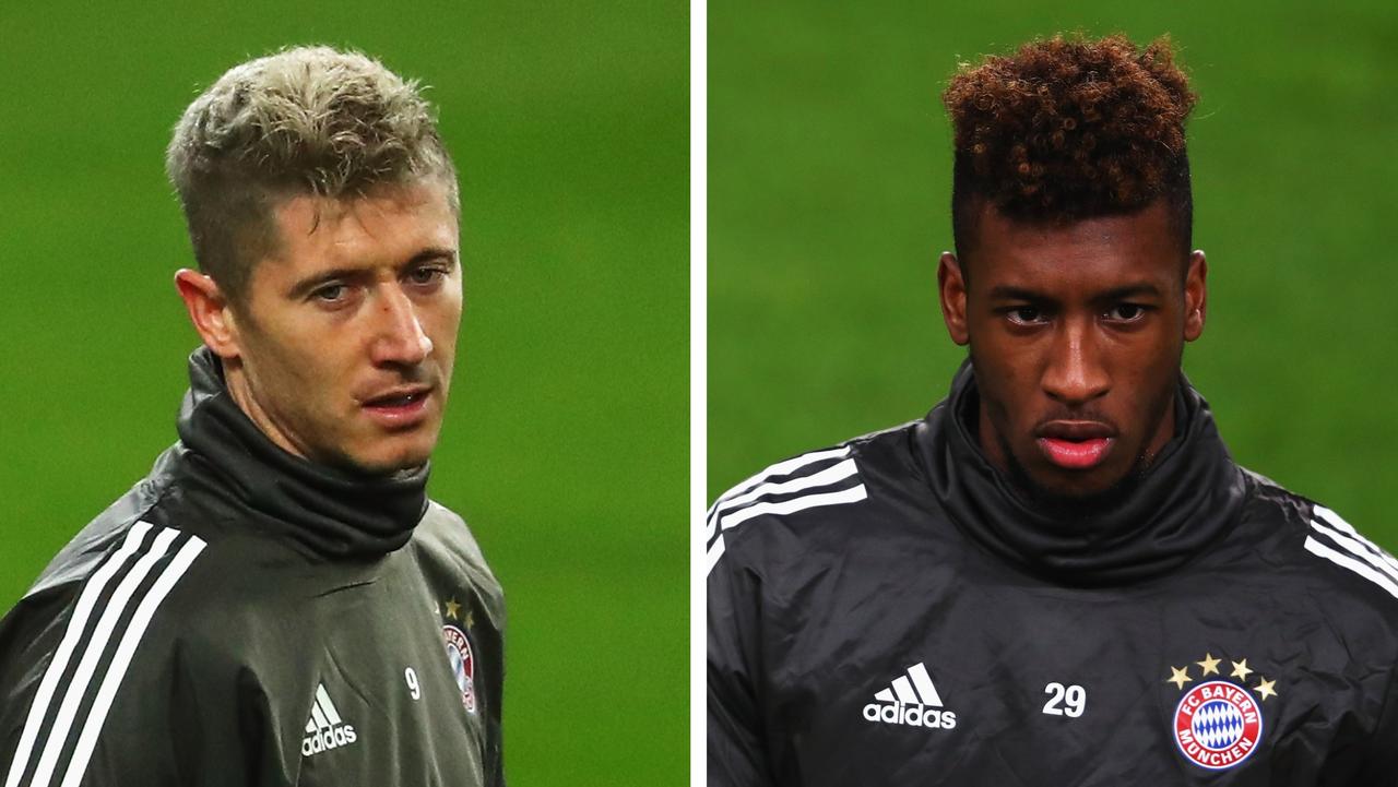 Robert Lewandowski and Kingsley Coman were involved in a fist-fight at training