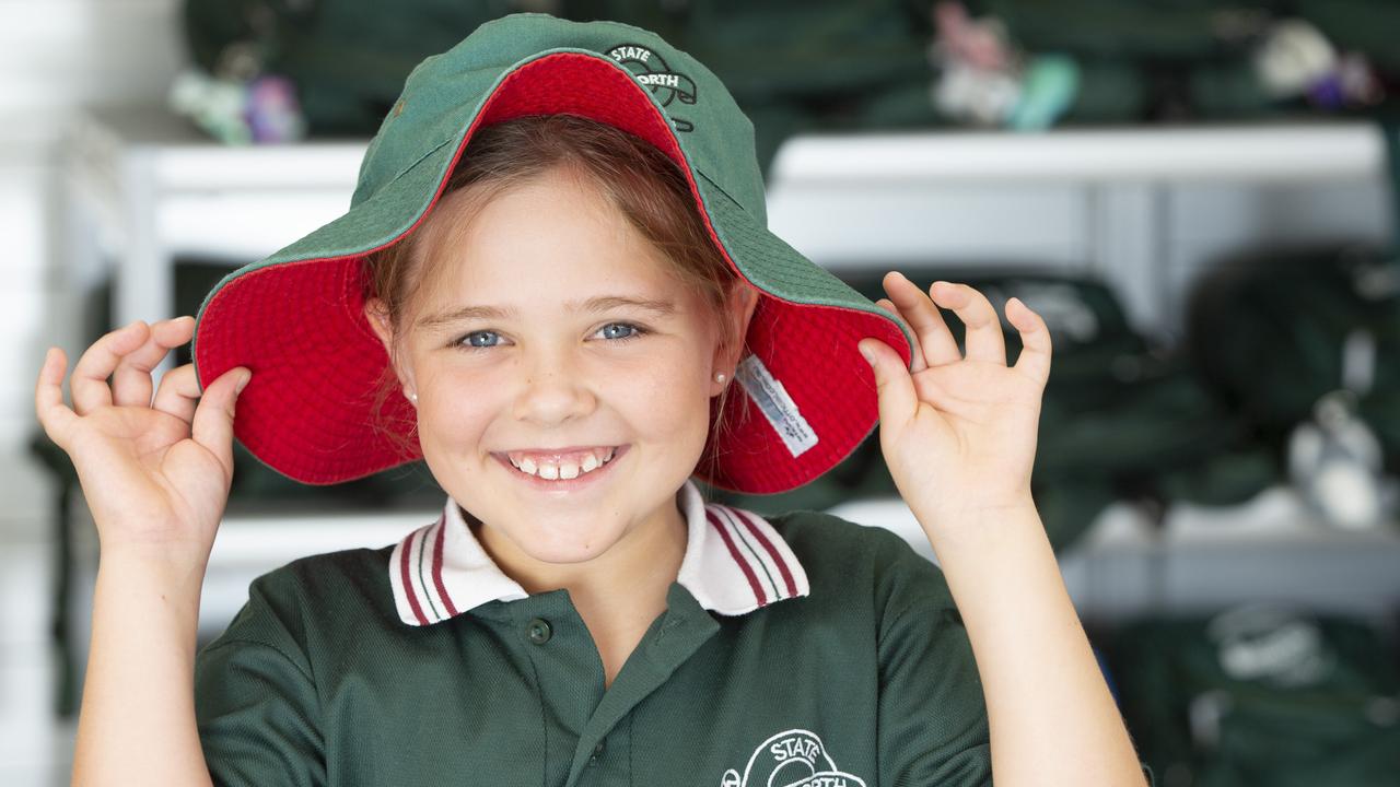 Rainworth State School first day at school for 2021. Eliza begins grade 2. Picture: Renae Droop