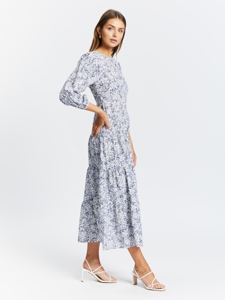 Atmos&amp;Here Phoebe Midi Dress in Blue