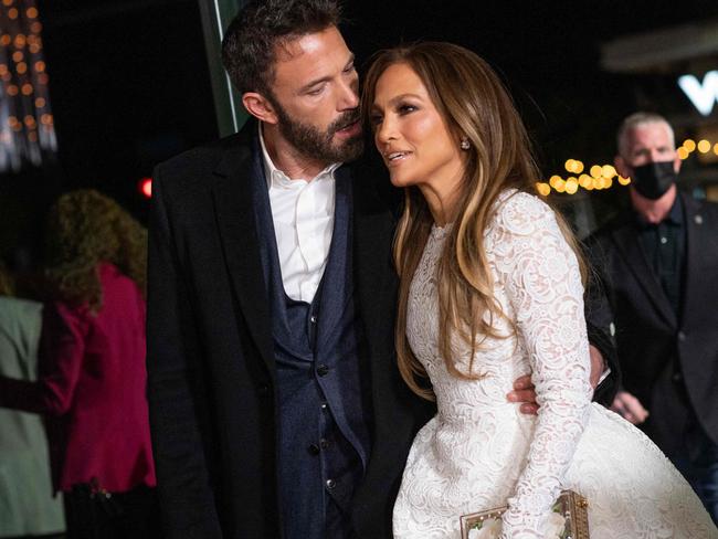 Lopez filed for divorce from Affleck on August 20. Picture: Valerie Macon/AFP