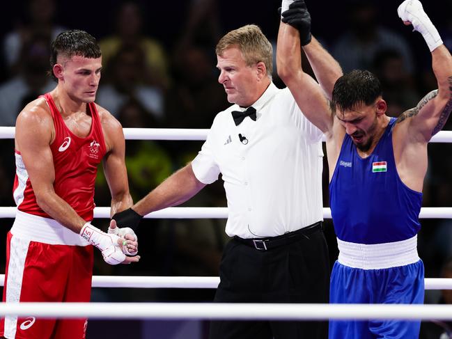 Garside reacts after his loss in Paris last year. Picture: Pete Dovgan/Speed Media/Icon Sportswire via Getty Images
