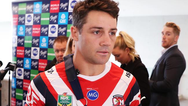 The Roosters played hide and seek with Cooper Cronk all week. Picture: Brett Costello