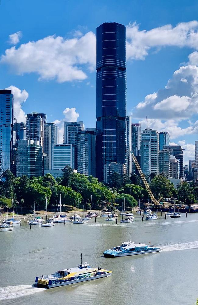 Sky Tower Brisbane: Highest infinity pool in Australia opens | Video ...