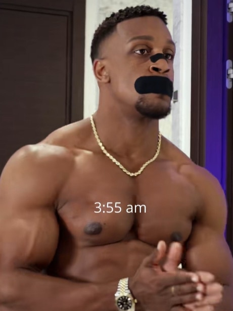 US influencer Ashton Hall during one of his morning routine videos. Picture: Supplied