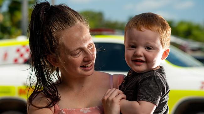 Miracle survivor Patrick McLean, 16-months, with mum, Amy. Picture: Che Chorley