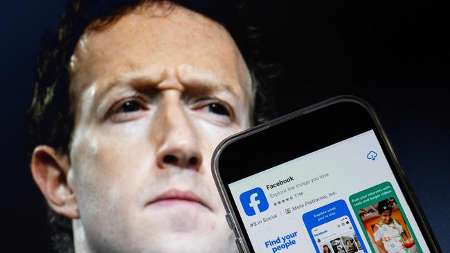 Meta chief executive Mark Zuckerberg says there were ‘too many mistakes’ with his company’s third-party fact-checking system. Picture: Drew Angerer / AFP