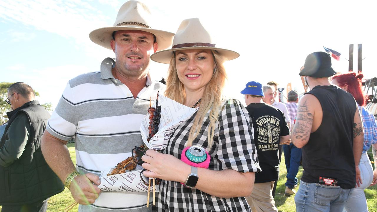 Steve and Hollie Purkis. Meatstock Festival at the Toowoomba showgrounds. April 2022