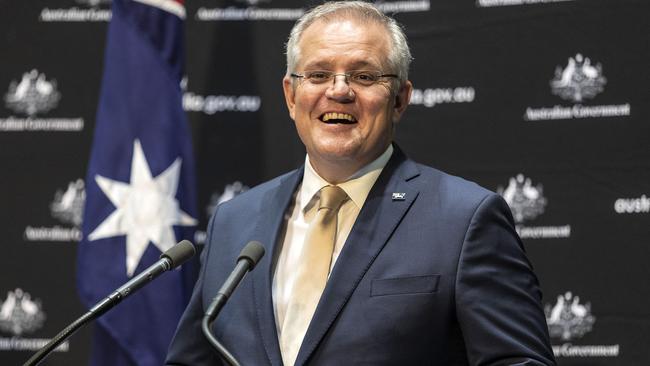 Prime Minister Scott Morrison said he didn’t want parents to have to choose between feeding their children or having them looked after. Picture: Gary Ramage