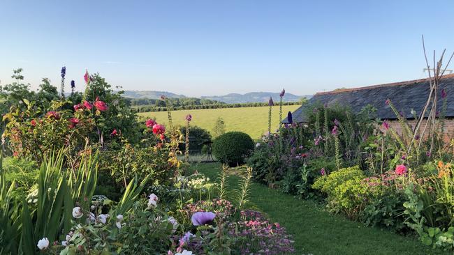 The beautiful gardens at Conran’s home.